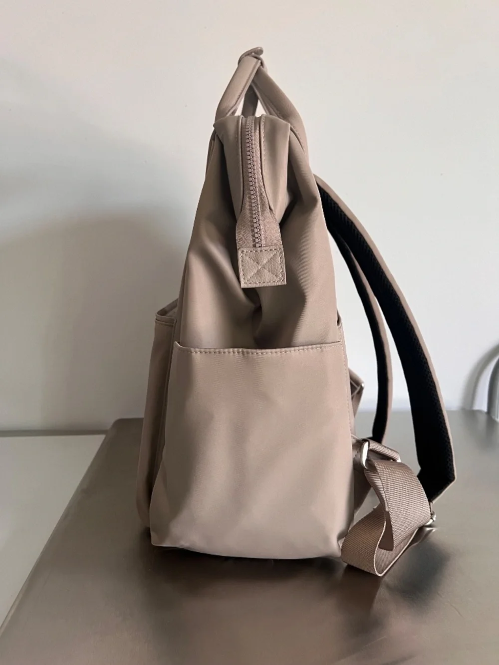 Baggalini Soho Backpack in Beige